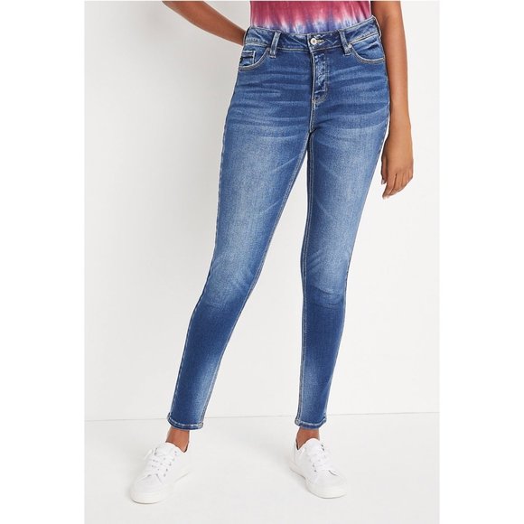 KanCan Jeans Kancan Skinny Mid Rise Hidden Button Fly Jean Size 3